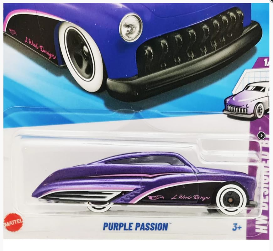 ホットウィール★57 CHEVY★PURPLE PASSION★IMPALA★ Hot Wheels Purple Passion HW Designed by Ages 3 and Up by